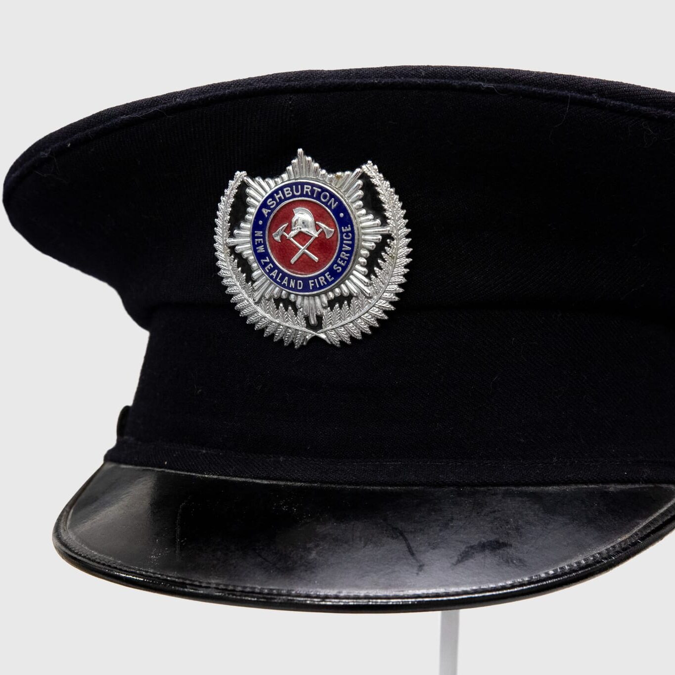 Fire Service Hat that belonged to Lionel Charles Solway. AMHS Collection-web